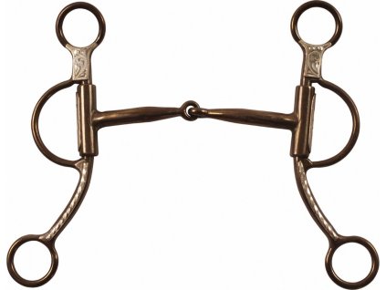 Zubadlo pákové jedenkrát lomené Antique Pool's, westernové, 12,5 cm