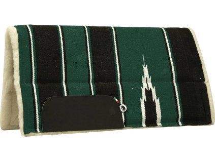Dečka podsedlová Navajo Burioni, westernová, COB/FULL, RN1-LTH, hunter green/black