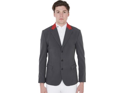 Sako súťažné Elegance Equestro, pánske, grey/burgundy