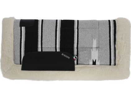 Dečka podsedlová Navayo Burioni, westernová, RN1-LTC, grey/black