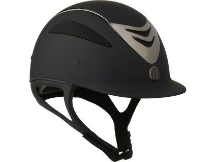 Prilba jazdecká Defender Pro ONE･K, matt/chrome/black (Obvod hlavy 51-54 cm	)