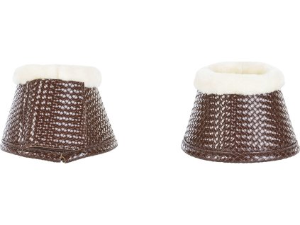 Zvony Braided-Plush BUSSE, s barančekom, pár, hnedé