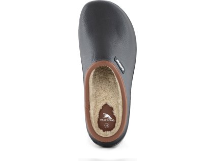 Papuče Clogsy Sherlow Blackfox, zimné, pre dospelých, čierne