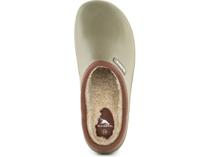 Papuče Clogsy Sherlow Blackfox, zimné, pre dospelých, khaki