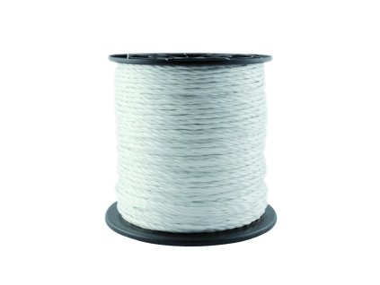 Lanko na elektrický ohradník Power Energy, 200 m, 6 mm, biele