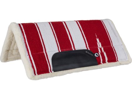 Deka podsedlová Navajo Burioni, westernová, COB/FULL, RN1-LTE, red/white