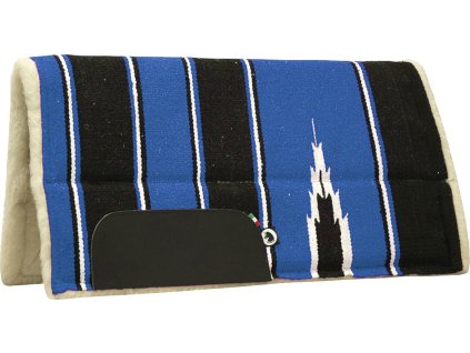 Deka podsedlová Navajo Burioni, westernová, RN1-LTA, royal blue/black