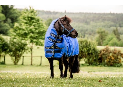 Deka nepremokavá Falabella Hero Amigo, s krkom, 0 g, blue/navy & grey