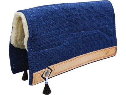 Deka podsedlová Barbwire Pool's, westernová, navy