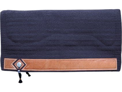 Deka podsedlová s vlnou Show Burioni, westernová, navy