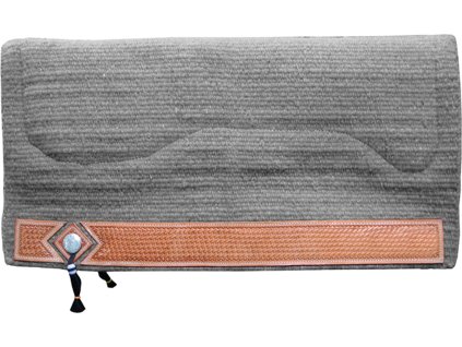 Deka podsedlová s vlnou Show Burioni, westernová, grey