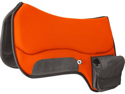 Deka podsedlová s vreckami Burioni, westernová, orange