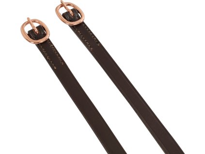 Remienky k šporniam Rose Gold Equestro, hnedé