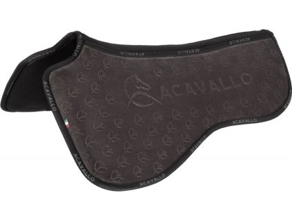 Dečka tlmiaca Spine Free Memory Foam & Silicon Grip Acavallo, drezúrna, čierna