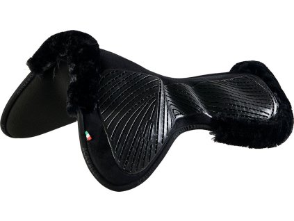 Dečka gélová Close Contact & Memory Foam Eco-Wool Acavallo, čierna