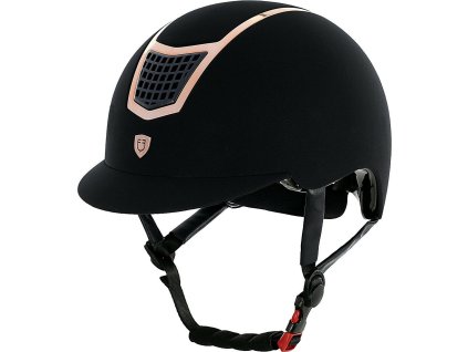 Prilba Eclipse Plain Velvet Equestro, black/rose gold