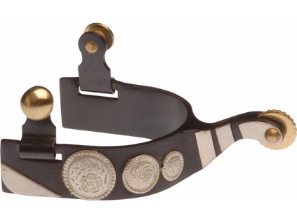 Šporne westernové Metal Plate Lakota, čierne