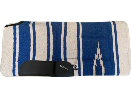 Deka podsedlová Navayo Padded Burioni, westernová, RN1-LTF, blue/white
