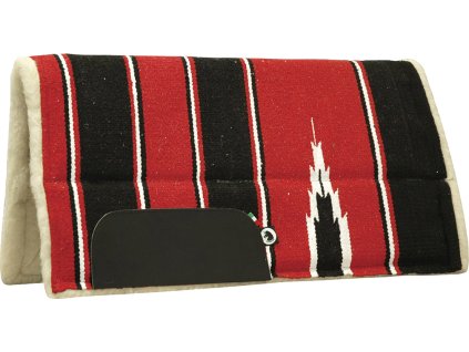 Deka podsedlová Navajo Burioni, westernová, RN1-LTB, red/black