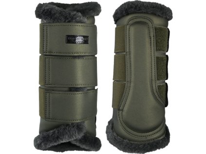 Gamaše drezúrne Striking Valley Equestrian Stockholm, s barančekom, pár, olive green