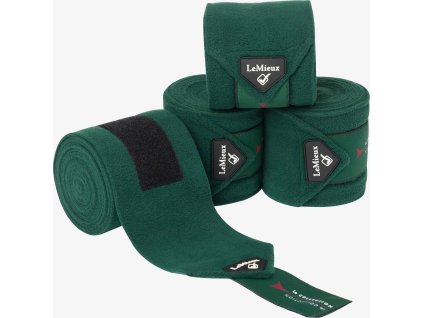 Bandáže fleecové Polo LeMieux, 4 ks, 3,8 m, spruce