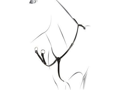 Poprsník lovecký Roxane Equestro, čierny