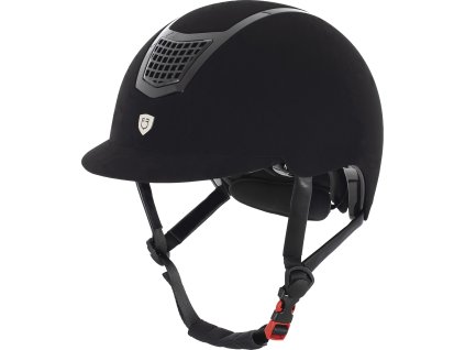 Prilba Eclipse Plain Velvet Equestro, čierna