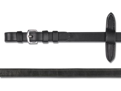 Oťaže X-Line Waldhausen, koža, 140 cm, čierne