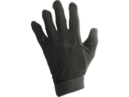 Rukavice jazdecké Light Cotton Umbria Equitazione, čierne