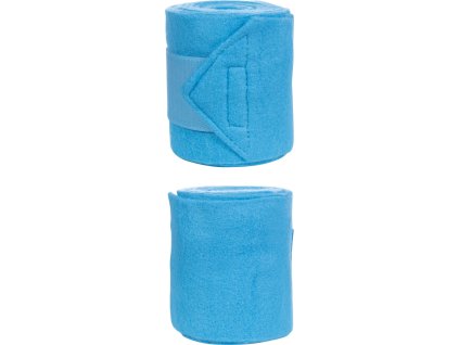 Bandáže fleecové Classic HKM, 4 ks, 1/2/3 m, aqua