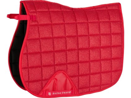 Dečka podsedlová Mesh Glitter HorseGuard, všestranná, red