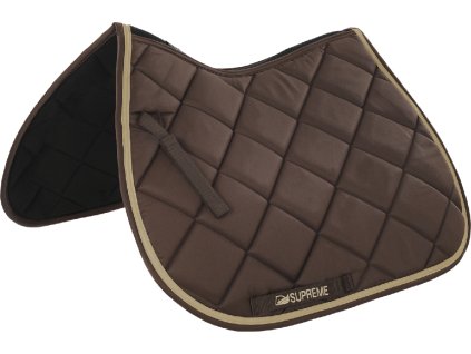 Dečka podsedlová Supreme, skoková, pony, brown/beige