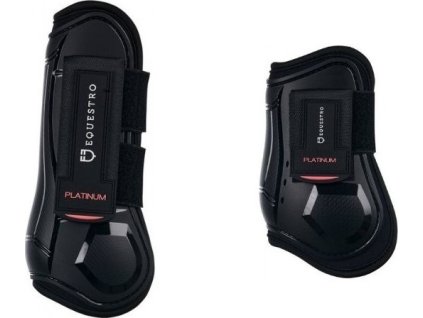 Set predných a zadných gamaší Platinum Closed Equestro, 4 ks, čierny