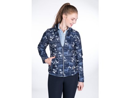 Bunda Blooms Bury HKM, dámska, deep blue/white