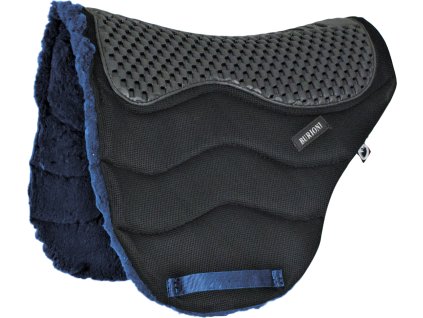 Dečka podsedlová s fleecom na endurance Piuma Burioni, black/navy