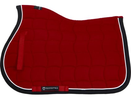 Dečka podsedlová White Trim Equestro, všestranná, red/black