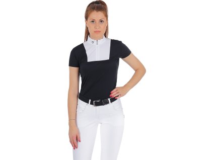 Tričko na preteky Mariam Equestro, dámske, navy/white