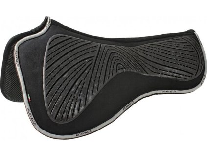 Dečka gélová C.C. Spine Free & Memory Foam 3D Spacer Fabric Acavallo, drezúrna, čierna