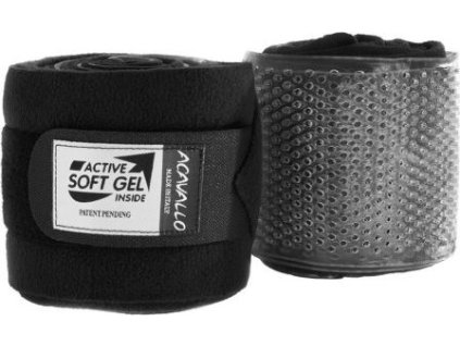 Bandáže Gel & Fleece Acavallo, pár, čierne