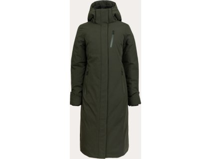 Kabát zimný jazdecký Rime UHIP, dámsky, dark green