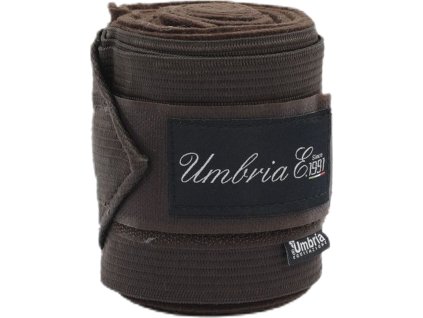 Bandáže kombinované Umbria Equitazione, 4 ks, 4 m, tmavo hnedé
