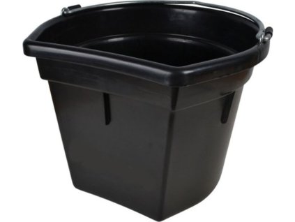 Vedro ploché HorseGuard, 14/20 l, čierne