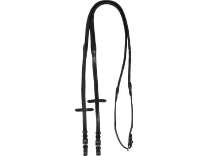 Oťaže gumové Kris ProTM 5/8* Acavallo, 140 cm, čierne