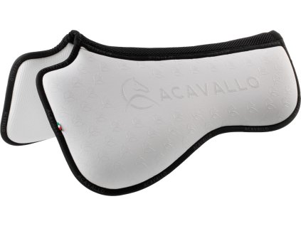 Dečka tlmiaca Spine Free Memory Foam & Bamboo Acavallo, drezúrna, COB/FULL, biela/čierna