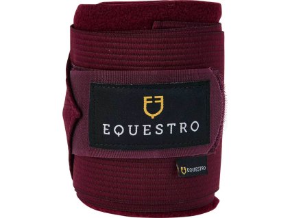 Bandáže kombinované Equestro, 4 ks, 3 m, burgundy