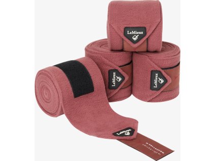 Bandáže fleecové Polo LeMieux, 4 ks, 3,8 m, orchid