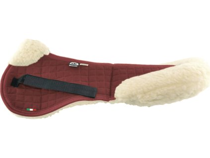 Dečka tlmiaca Woll Cut Raised Burioni, burgundy
