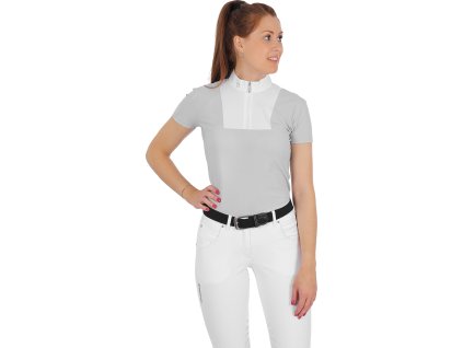 Tričko na preteky Mariam Equestro, dámske, grey/white