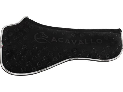 Dečka tlmiaca Spine Free Memory Foam Double Silicon Grip System Acavallo, drezúrna, čierna