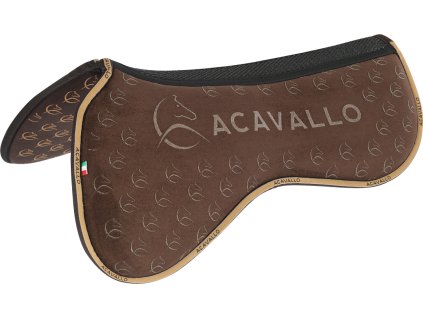 Dečka tlmiaca Spine Free Memory Foam Double Silicon Grip System Acavallo, hnedá